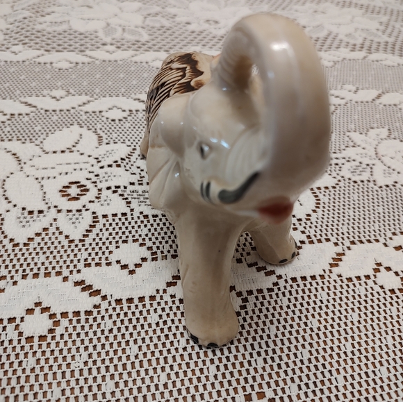 VTG Elephant Figure Safari Animal Statue 70's Home Shelf Decor Retro Sculpture - Picture 2 of 12